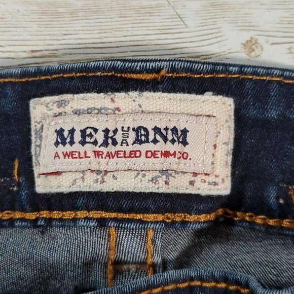 MEK DNM Denim Kazan Legging Jegging Dark Wash 27/32 - Picture 4 of 8